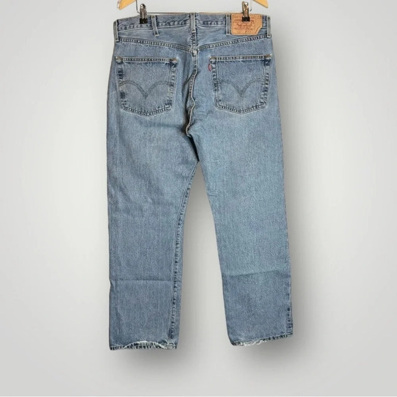 Levis | 501 Jeans Denim Button Fly 2005 Y2K Vintage Straight Leg - Picture 5 of 11